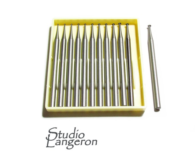Set Busch Tungsten Vanadium Bearing Bur Set, 0.7–1.8mm 2.35 mm shank, size  Jewelry burs, Busch burs, Jewelry tools - 1 pack (12 pieces)