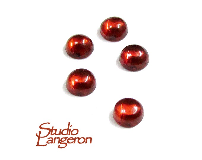 3 mm Garnet Cabochon Natural Gemstone Calibrated Size, Garnet Gemstone, Natural gemstone, Garnet cabochon, Jewelry making - 1 piece