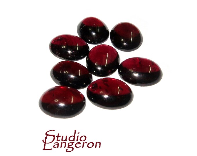 8x10 mm Garnet Oval Cabochon Natural Gemstone Calibrated Size, Garnet Gemstone, Natural gemstone, Garnet cabochon, Jewelry making - 1 piece