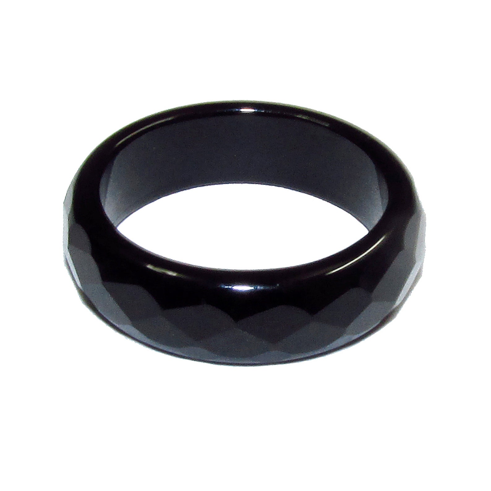 Natural Black Onyx Band Ring Size 4 4.5 5 9 10 Black Onyx Etsy Australia