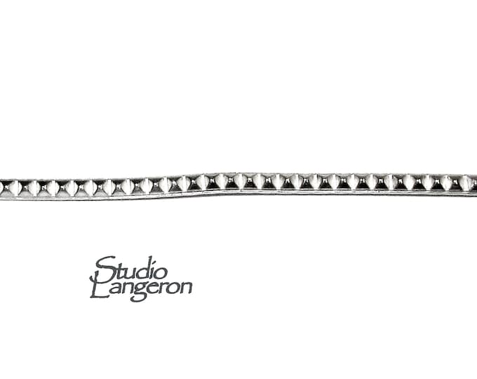 935 Argentium Silver Gallery wire, Bezel wire, Gallery ribbon, Gallery pattern, Argentium silver, Jewelry making, Wire - 4 inch (10 cm)