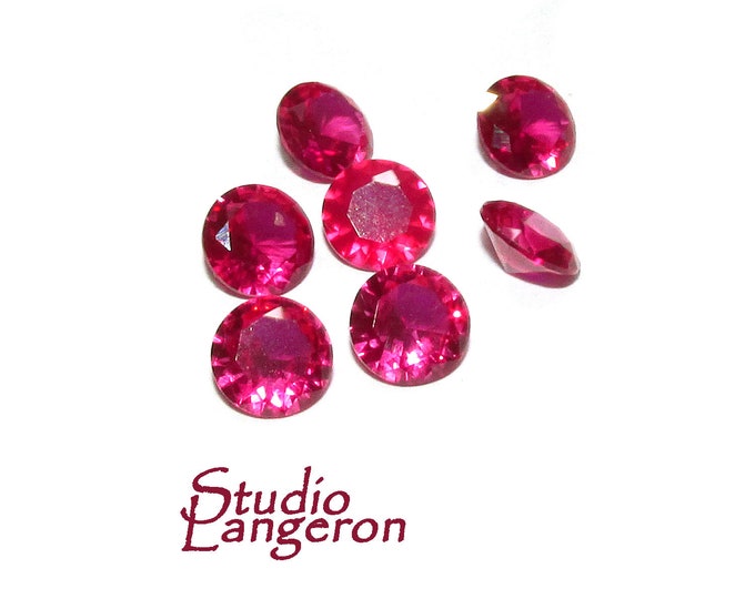 Natural Certified Red Ruby Round size 6x6x4 mm, Ruby Gemstone, Natural gemstone, Jewelry making, Natural ruby - 1 piece