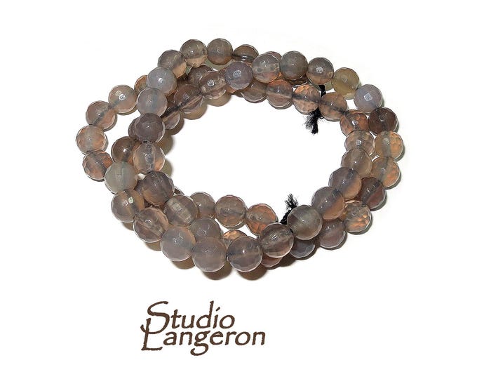 SALE!  Natural Smoky Quartz Gemstone Round Beads size 6mm 1 strand 40cm (16 inch) long, Natural Smoky Quartz, Jewelry making - 1 strand