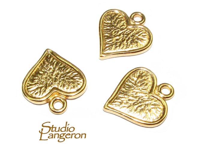 14K Gold Filled small heart Pendant, Charms Heart, Heart pendant, pendant gold filled, Pendants, Jewelry making, 14K Gold filled - 1 piece