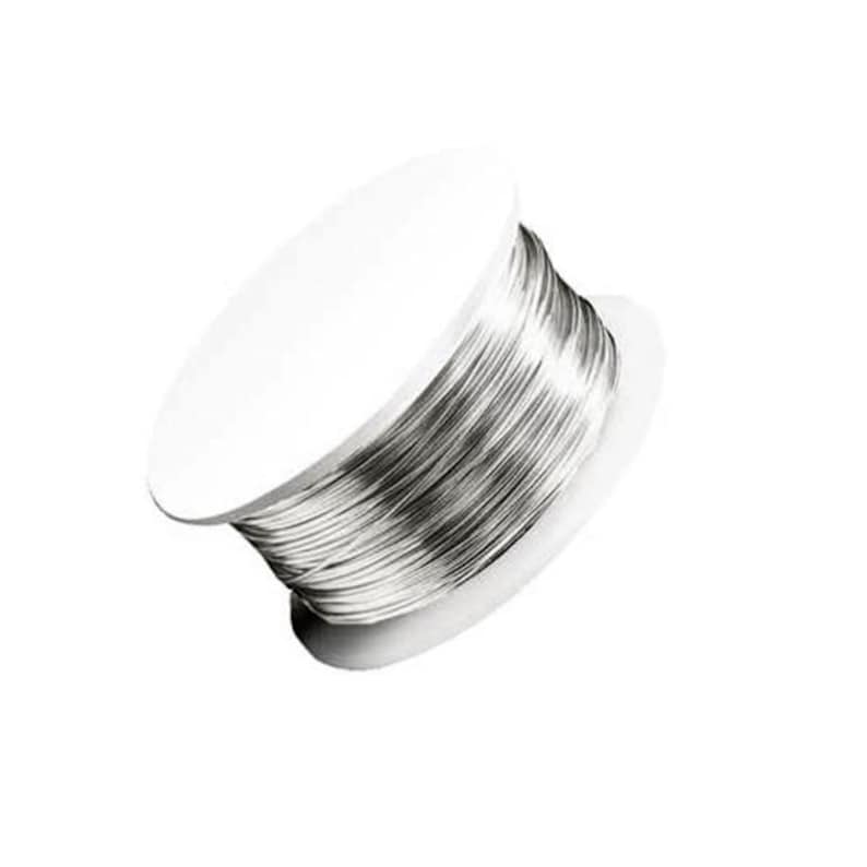 Alambre de plata argentium 940, grosor 30-8 GA, fabricación de joyas, alambre de plata argentium, hallazgos de plata, envoltura de alambre – 1 metro (3,30 pies) imagen 2