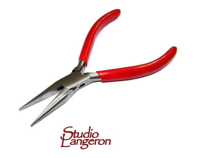 Chain nose long pliers Professionally Prepared for Jewelry Making PL1020, BeadSmith, Length 143 mm (5.6 inch), Jewelry making  - 1 piece