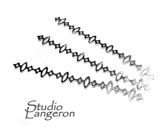 999 Fine silver Casted Bezel wire size 6.5x0.65 cm (2.6 inch), Gallery wire, Setting silver, Gallery pattern, Jewelry making, Wire - 1 piece