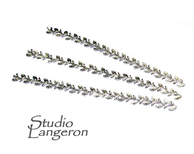 999 Fine silver Casted Bezel wire size 7.0x0.5 cm (2.8 inch), Gallery wire, Setting silver, Gallery pattern, Jewelry making - 1 piece