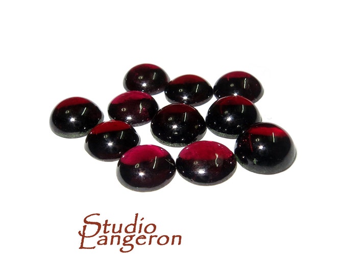 8 mm Garnet Round Cabochon Natural Gemstone Calibrated Size, Garnet Gemstone, Natural gemstone, Garnet cabochon, Jewelry making - 1 piece