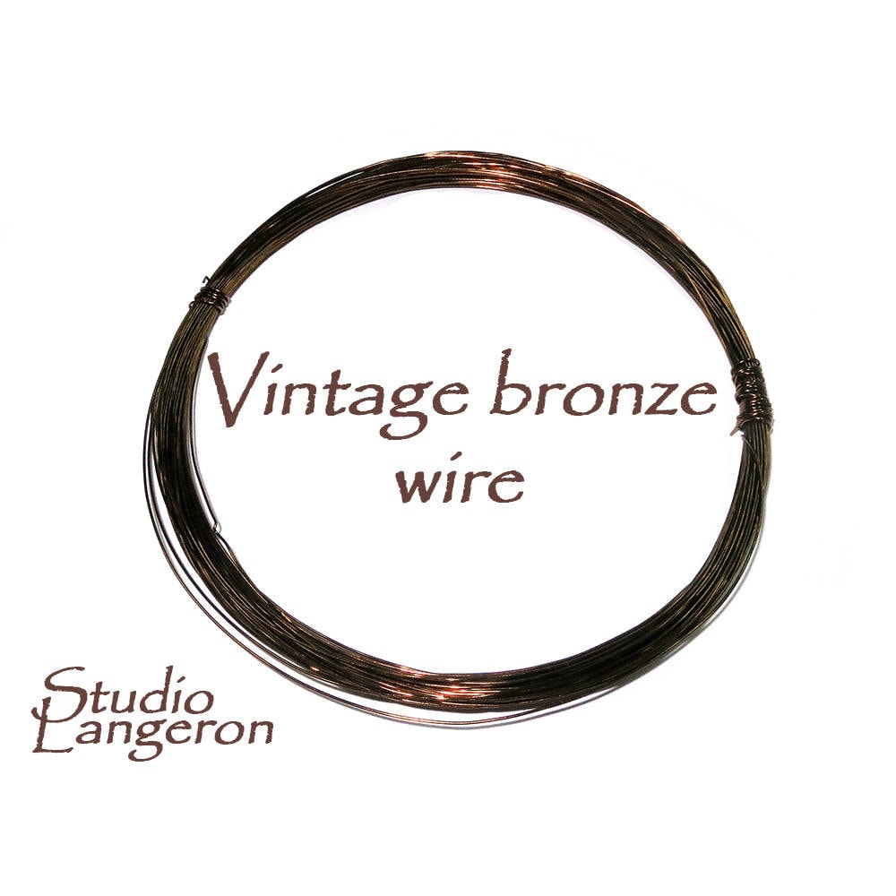 21 Gauge Square Vintage Bronze Craft Wire, 7 Yards 