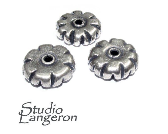 925 sterling silver handmade beads BB80, handmade beads, silver beads, Jewelry making, decorative beads, Original beads - 1 piece