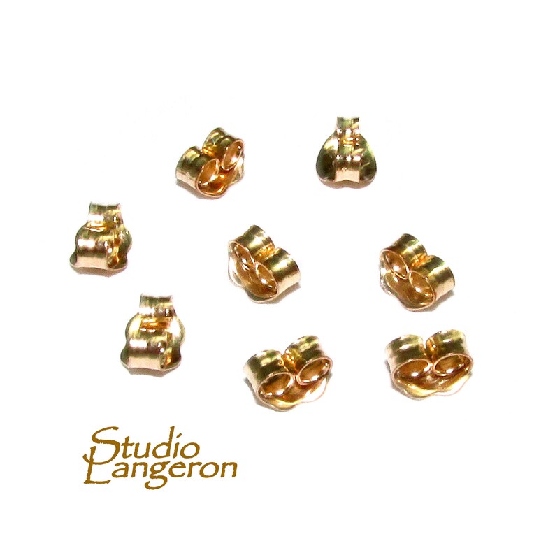 10 Pcs 5 Pair 14K Gold Filled Friction Ear Nuts Butterfly - Etsy
