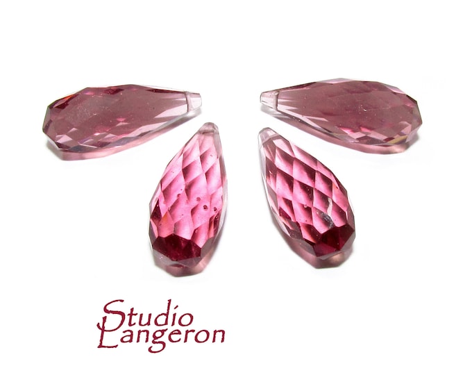 Natural Kunzite Teardrop faceted Beads size 20x8 mm, Kunzite Gemstone, Jewelry making, Natural Gemstone Teardrop beads - 1 piece