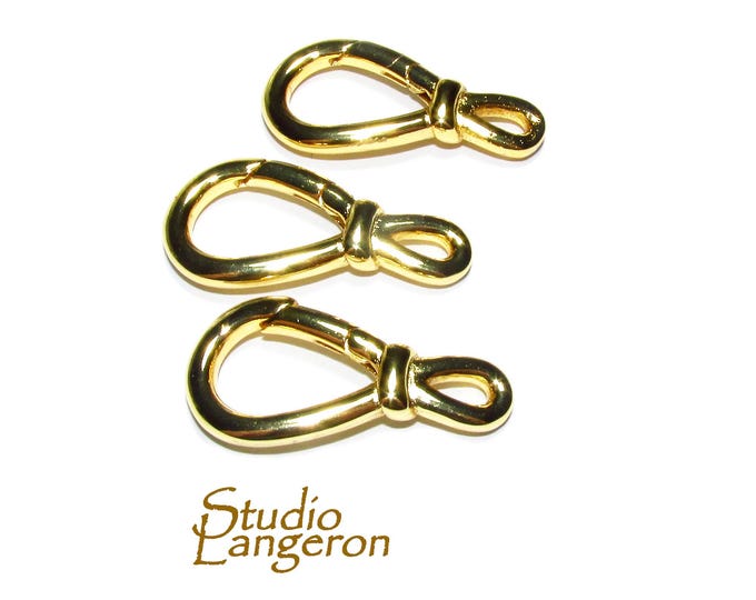 14K Yellow gold filled Albert Fixed Top Closed loop 28.5mm, Gold filled clasp, Albert clasp, 14K Gold filled, Jewelry making - 1 piece