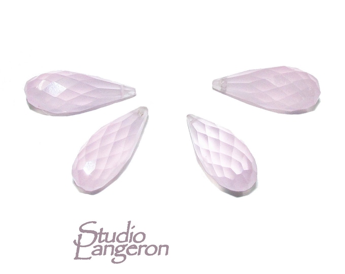 Natural rose quartz Teardrop faceted Beads size 13x8 mm, Tanzanite Gemstone, Jewelry making, Natural Gemstone Teardrop beads - 1 piece