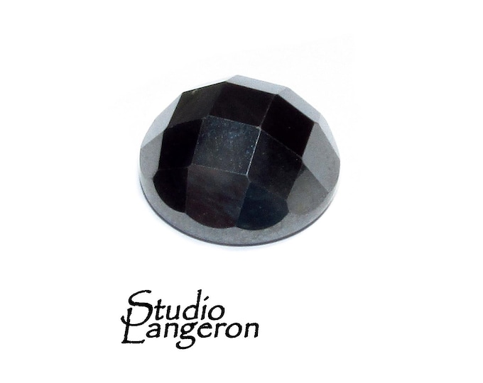 SALE!  Natural Hematite, cabochon, size 14x14x7.8mm, Natural Hematite, Natural Gemstone, Jewelry making - 1 piece