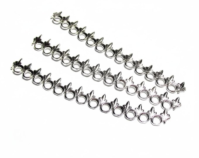 999 Fine silver Casted Bezel wire size 6.7x0.71 cm (2.6 inch), Gallery wire, Setting silver, Gallery pattern, Jewelry making - 1 piece