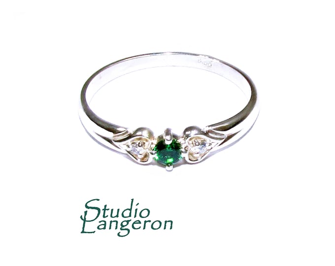 Chrysoprase ring 925 sterling silver size 7, Handmade ring, single copy, sterling silver, Chrysoprase ring, silver ring, gemstone