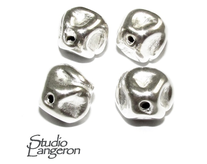 925 sterling silver handmade beads BP117, silver beads, Jewelry making, handmade beads, decorative beads, Original beads - 1 piece