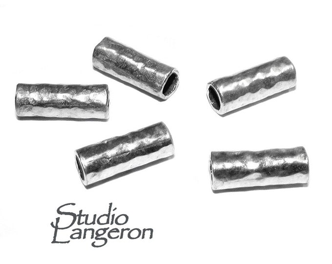 925 Sterling silver Bead Tubes size 10.6x2.5 mm, tube beads, tube bracelet, Jewelry making, tube necklace, silver tube, tube cord - 1 piece