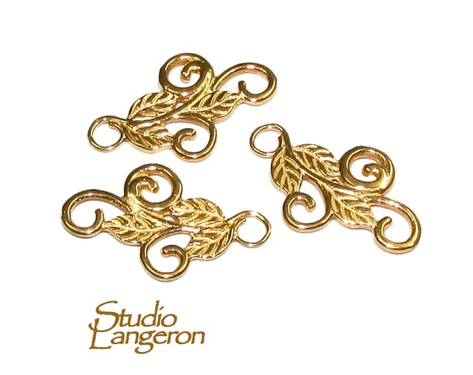 14K Gold filled connector size 20x13 mm, gold filled link component, Jewelry connector, Gold filled, Connector, Jewelry making - 1 piece
