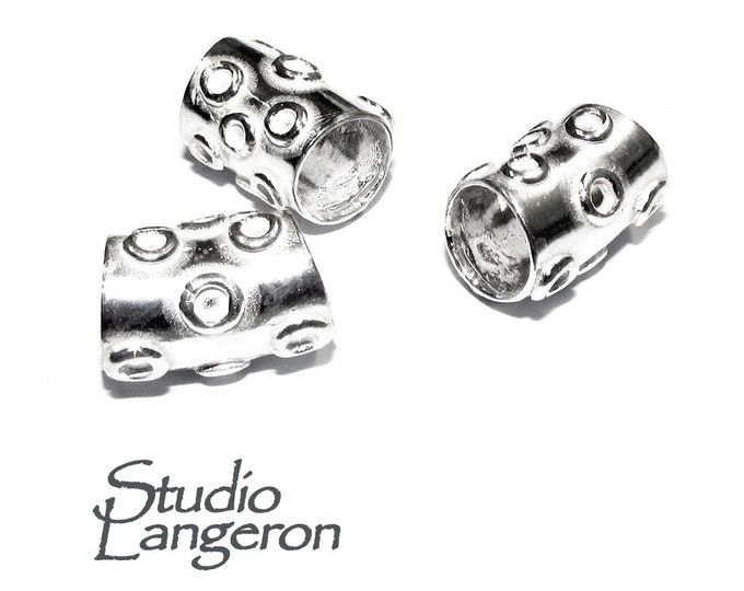925 Sterling silver Bead Tubes size 14x7 mm, tube beads, tube silver, tube bracelet, tube findings, tube necklace, Jewelry making - 1 piece