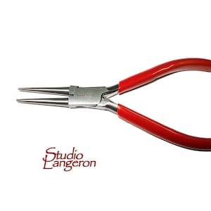 Round nose long pliers Professionally Prepared for Jewelry Making PL1080, BeadSmith, Length 143 mm (5.6 inch), Jewelry making  - 1 piece