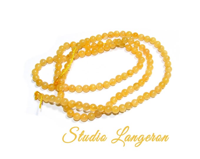 SALE!  Natural Chalcedony Gemstone round Beads 3.5mm 1 strand 40cm (16 inch) long, Natural Chalcedony, Jewelry making - 1 strand