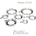 925 Sterling Silver Round Bezel Cups model 1231H Available sizes from 8 to 24 mm, Bezel cup, Silver bezel cup, Round bezel cup - 1 piece
