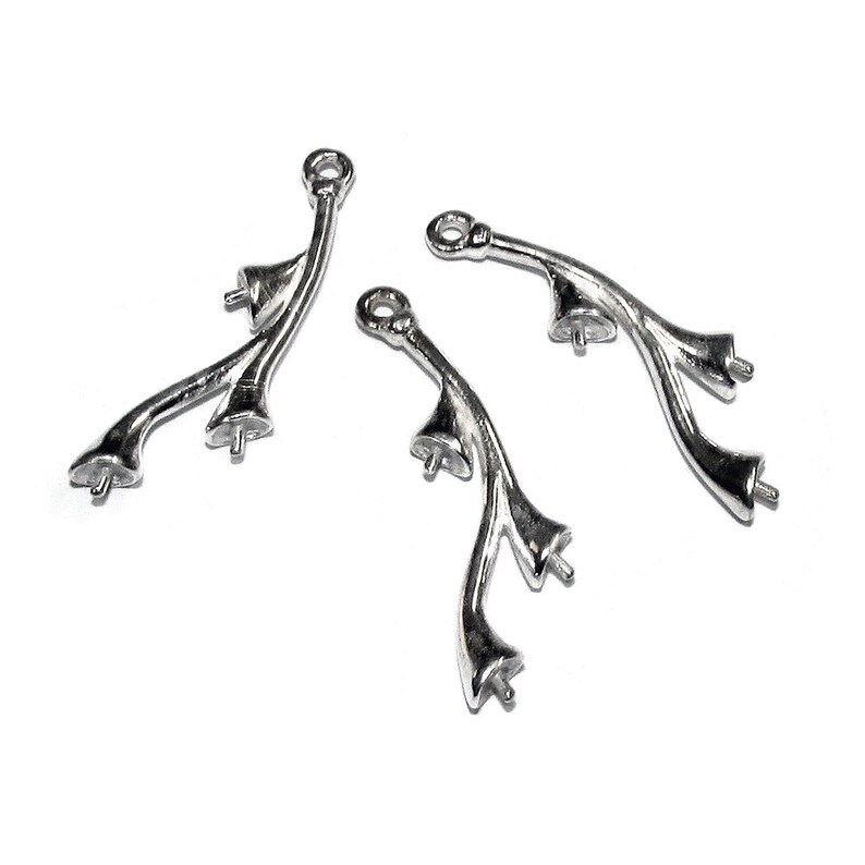 925 sterling silver twig base pendant 28\u04459.5 mm setting pendant silver blank pendant bezel cup base pendant 1 piece silver base