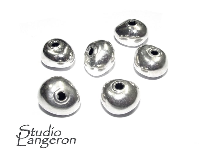 925 sterling silver handmade beads BB35, silver beads, handmade beads, decorative beads, Original beads, Jewelry making - 1 piece