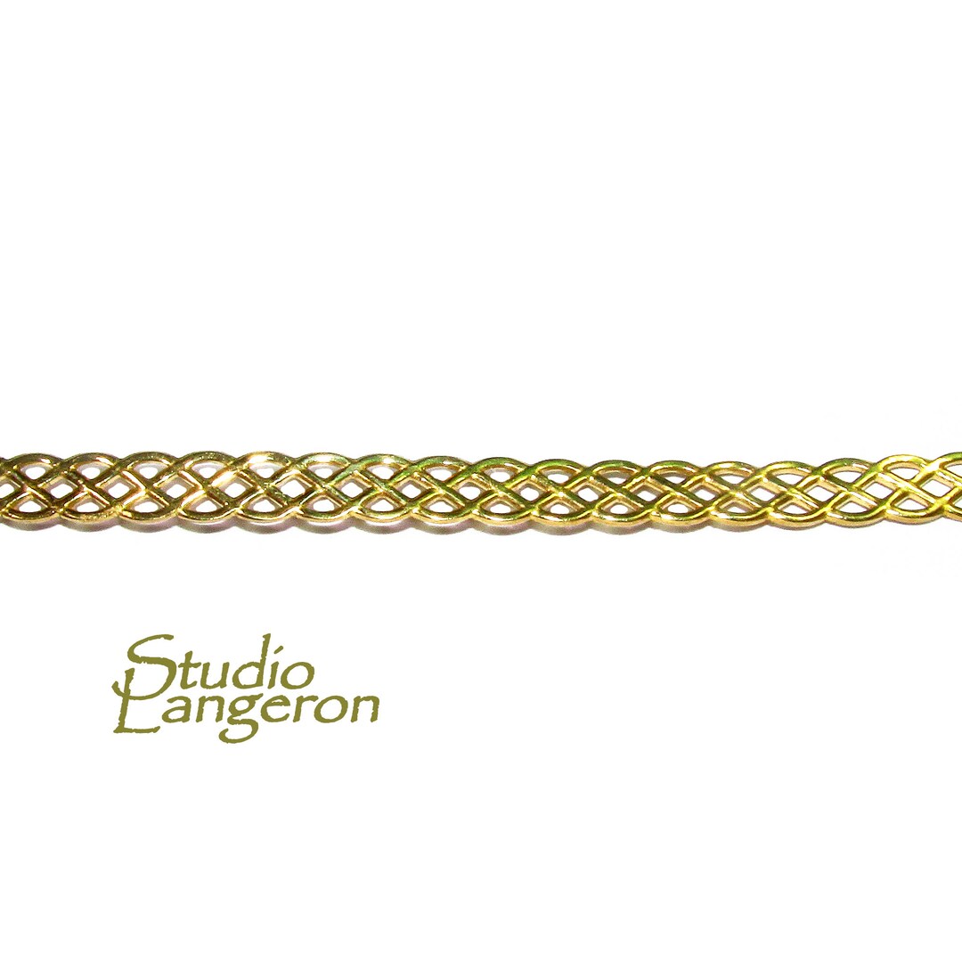 Natural Brass Gallery Wire, Brass Wire, Gallery Pattern, Gallery Ribbon