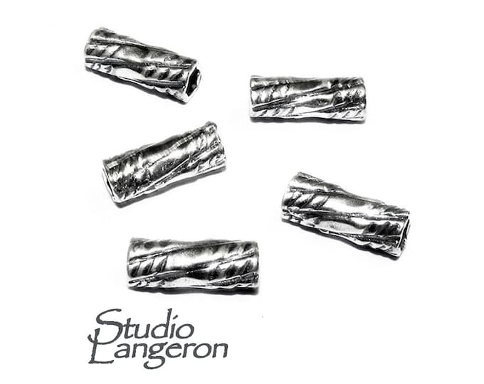 925 Sterling silver Bead Tubes size 9.2x2.0mm, tube beads, tube silver, tube bracelet, Findings, tube necklace, Jewelry making - 1 piece