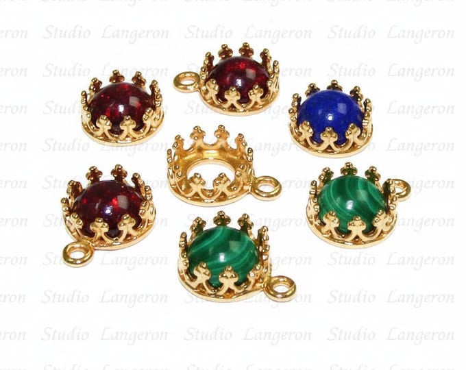 7 mm size 14K Yellow gold filled Round Bezel Cup, Bezel cup, Setting, Gold Filled bezel cup, Jewelry making, Gold Filled - 1 piece