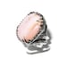 Statement Natural Peruvian Pink Opal Ring 925 Sterling Silver Size 8 ...