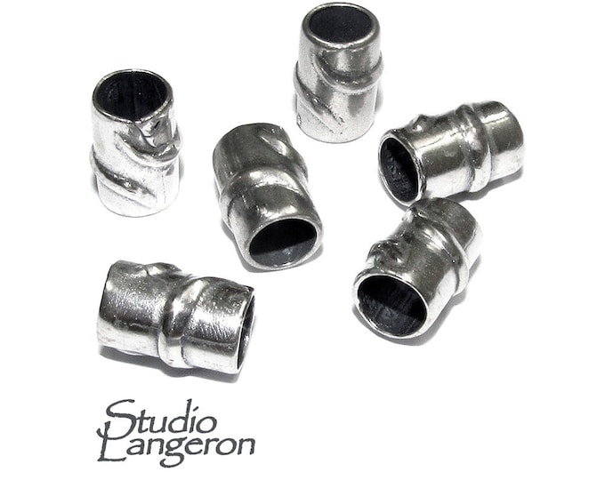 925 Sterling silver Bead Tubes size 9.0x4.2 mm, tube beads, tube silver, tube bracelet, Findings, tube necklace, Jewelry making - 1 piece