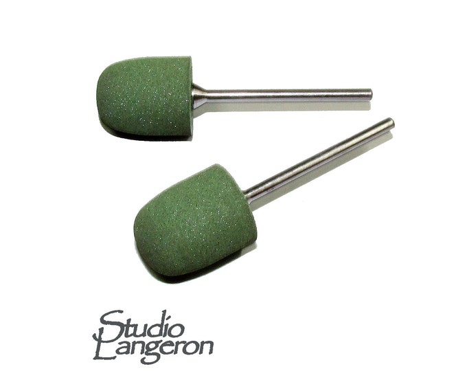 Green Rubber Silicone Polishers, Jewelry tools, Coarse grit, Jewelry making - 1 piece