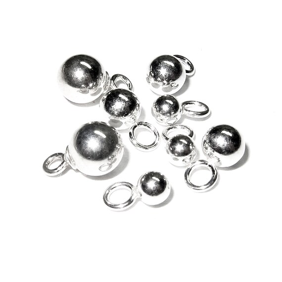 Sterling Silver Beads for Jewelry Making 1 Number One 5.6 mm