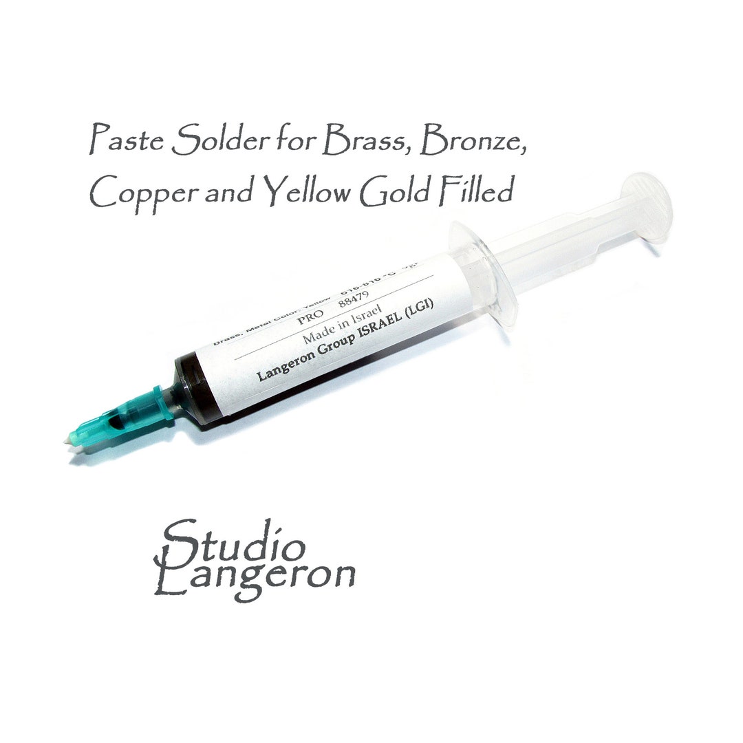 Solder Paste for Brass, Bronze, Copper and Yellow Gold Filled 9 Gram, Solder Gold Filled, Solder