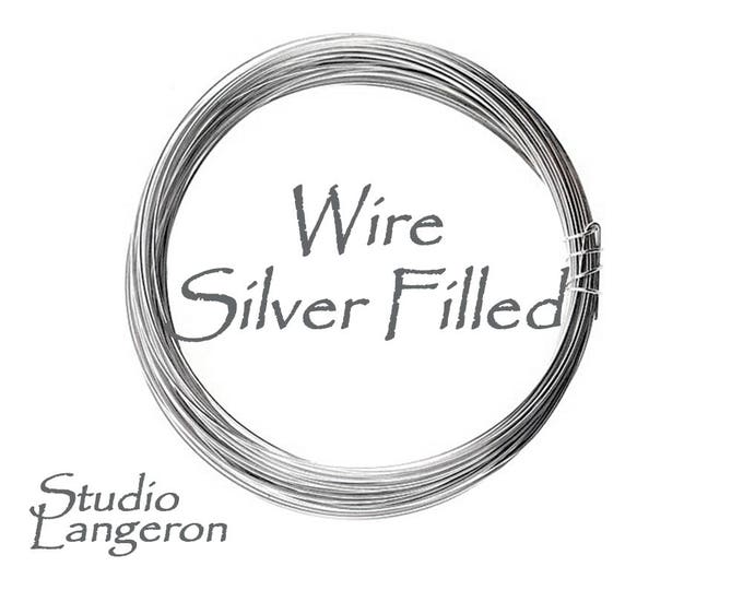 Silver filled copper wire Half-Hard thickness 32, 30, 28, 26, 24, 22, 20, 18, 16 GA, Wire Wrapping, Jewelry making, Wire – 1 meter (3.30 ft)