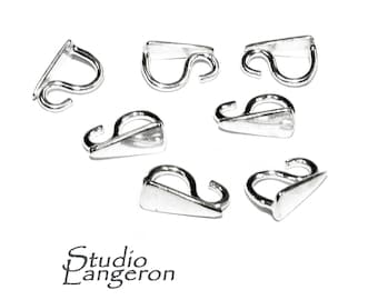 Argolas decorativas para pingentes em prata de lei 925, argola em prata de lei, fabricação de joias, fecho para argola, argola para pingente, prata - 1 peça