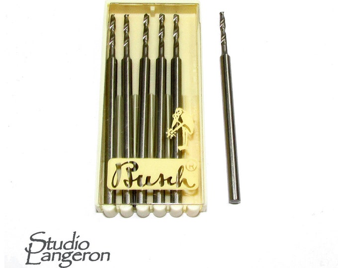 Busch Twist Drills 2.35mm shank Pack of 6 size 005 - 023, Jewelry drills, Busch drills, Tools Jewelry, Jewelry making - 1 pack (6 pieces)