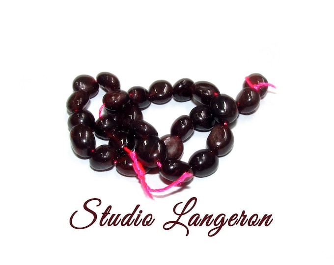 SALE!  Natural garnet Gemstone Irregular Beads 4x6mm 1 strand 20cm (8 inch) long, Natural Garnet, Jewelry making - 1 strand