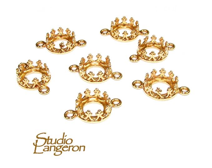 6 mm size 14K Yellow gold filled Round Bezel Cup, Bezel cup, Setting, Gold Filled bezel cup, Jewelry making, Gold Filled - 1 piece