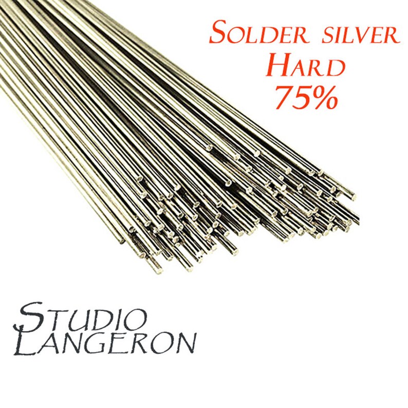 Hard silver solder stick 0.8 mm x 50 cm Melting Point 780 Etsy