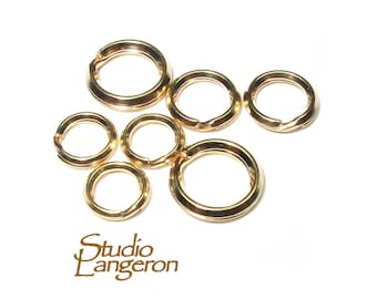 5 pcs/Pkg 14K Gold Filled Split ring size 5, 6, 7 mm, 14K Gold Filled, Split ring gold filled, Gold filled ring, Jewelry making, Findings