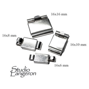 925 Sterling Silver Box Jewelry Clasps, Box clasp, Jewelry making, Sterling silver Clasps, Rectangular clasp, 925 Silver clasp - 1 piece