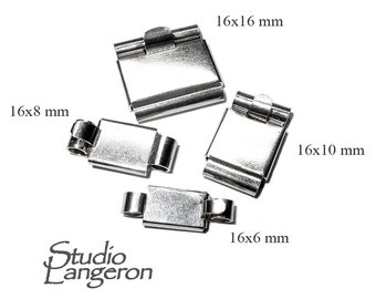 925 Sterling Silver Box Jewelry Clasps, Box clasp, Jewelry making, Sterling silver Clasps, Rectangular clasp, 925 Silver clasp - 1 piece