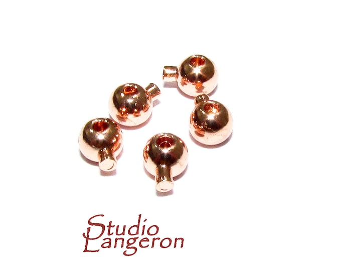 14K Rose Gold filled Crimp Bead one-touch size 3.3 mm, Rose Gold filled crimp beads, Jewelry making, Rose Gold filled beads - 1 piece