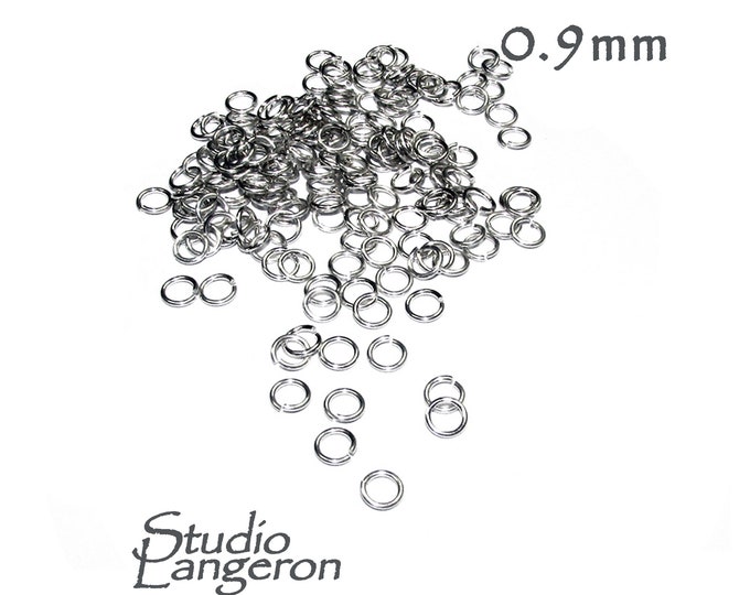 10 pcs 925 Sterling Silver Open Jump Rings 0.9 mm (19GA) Inside Diameter 2.0, 2.5, 3.5, 4.0, 5.0 mm, Open jump rings, Jewelry making